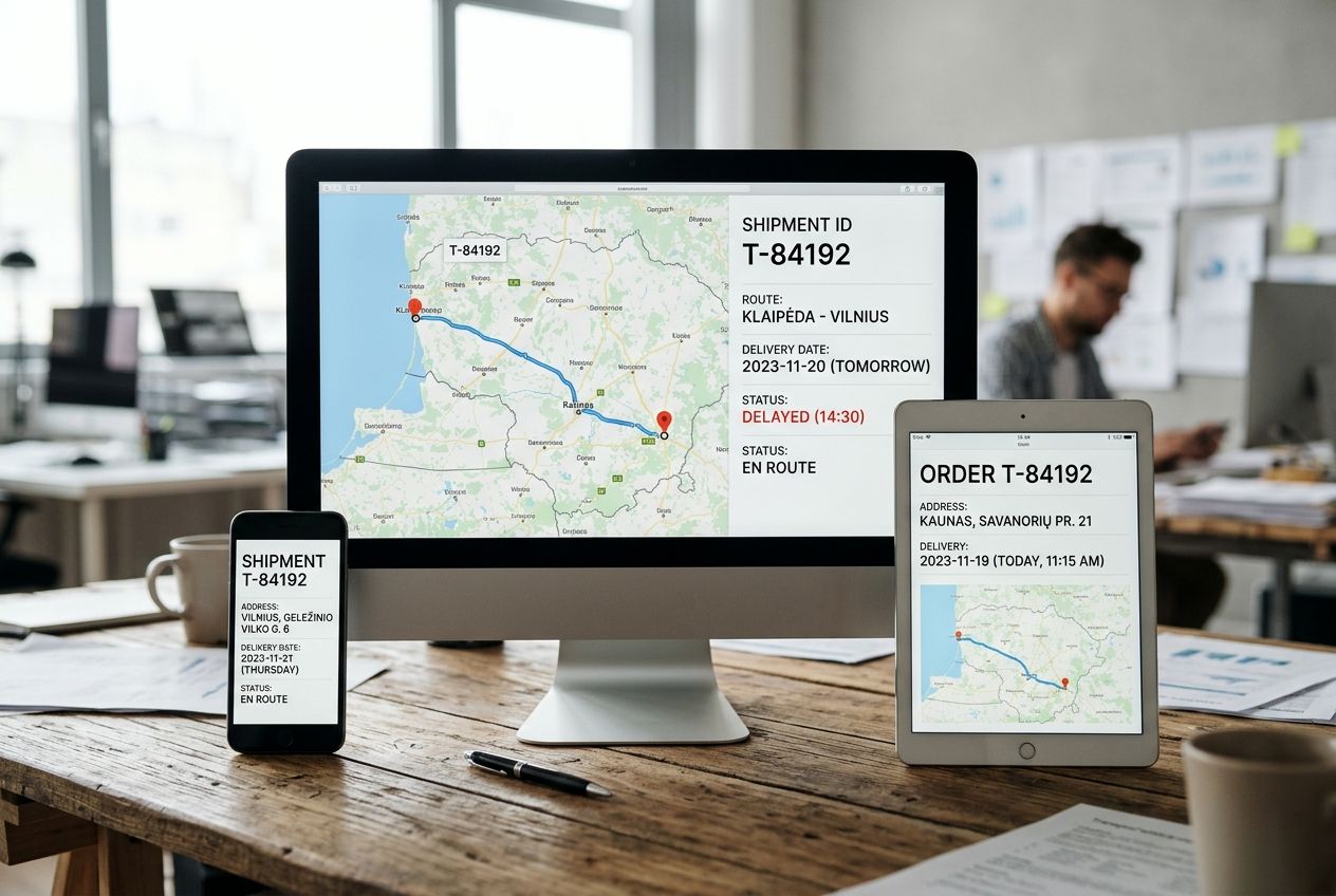 Transporto įmonė be bendros sistemos: kodėl kiekvienas darbuotojas mato skirtingą tiesą